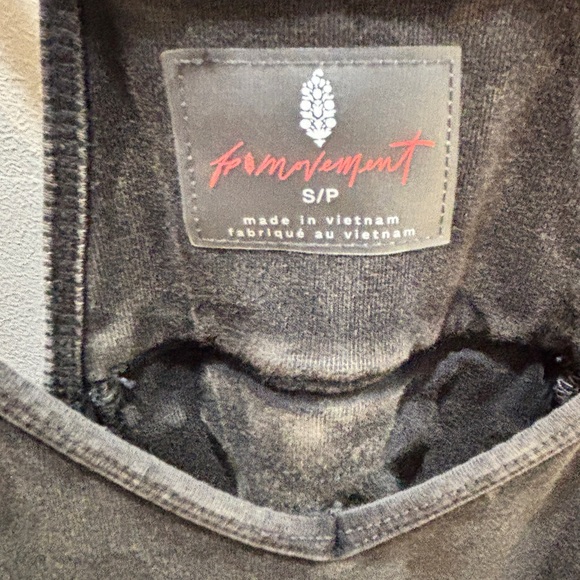 NWOT Free People Hotshot Onesie Washed Black - Picture 4 of 5